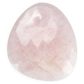 MORGANITE ROSE CUT IRREGULAR PEARISH CAB 37.50X29MM 29.70 Cts.