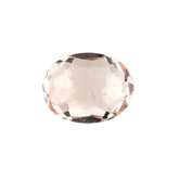 PEACH MORGANITE IRREGULAR CUT BRIOLETTE OVAL (AA/SI) 9X7MM 1.80 Cts.