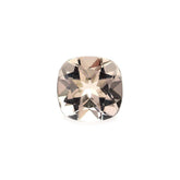 PEACH MORGANITE CUT CUSHION (AAA/HI) 6X6MM 0.87 Cts.