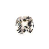 PEACH MORGANITE CHECKER CUT CUSHION (A/CLEAN) (YELLOWISH) 6.00MM 0.80 Cts.