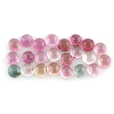 MULTI TOURMALINE ROUND CAB (HI) 4MM 0.33 Cts.