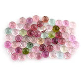 MULTI TOURMALINE ROUND CAB (HI) 5MM 0.60 Cts.