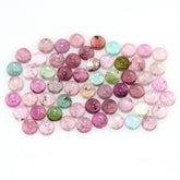 MULTI TOURMALINE ROUND CAB (HI) 5MM 0.60 Cts.