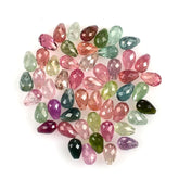 MULTI TOURMALINE FACETED DROP'S(HI) (H/D) 6.00X4.00 MM 0.73 Cts.