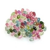 MULTI TOURMALINE FACETED DROP'S(HI) (H/D) 5.00X3.00 MM 0.37 Cts.