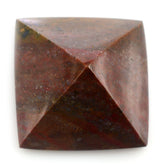 MULTI JASPER SQUARE PYRAMID CAB 36X26MM 199 Cts.