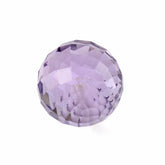 PINK AMETHYST CHECKER CUT BALLS (HALF DRILL) 8MM 3.48 Cts.