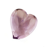 PINK AMETHYST SACRED HEARTS HALF DRILL 17X15MM 16.85 Cts.