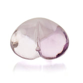 PINK AMETHYST SACRED HEARTS HALF DRILL 17X15MM 16.85 Cts.