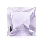 PINK AMETHYST ONE FACET PLOISH ONE FACET UNPLOISH PRINCESS CUT SQUARE (DES#29) 12MM 6.52 Cts.
