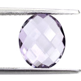 PINK AMETHYST BRIOLETTE OVAL 12X10MM 3.32 Cts.