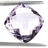 PINK AMETHYST BRIOLETTE CUSHION 15MM 13.75 Cts.