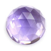 PINK AMETHYST ROSE CUT ROUND CAB 15MM 10.75 Cts.
