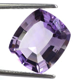 PINK AMETHYST CUT CUSHION (STEP CUT BACK) 14X12MM 8.28 Cts.