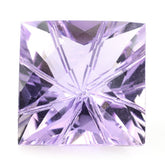 PINK AMETHYST CHECKER TOP PRINCESS BACK LAZER CUT SQUARE (DES#22) 15MM 14.60 Cts.