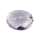 PINK AMETHYST CHECKER CUT OVAL 9X7MM 1.50 Cts.