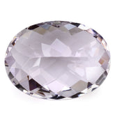 PINK AMETHYST CHECKER CUT OVAL 20X15MM 15.55 Cts.