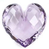 PINK AMETHYST BRIOLETTE HEART (HALF DRILL 1.00MM) 20MM 28.35 Cts.