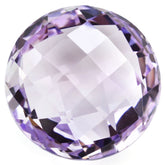 PINK AMETHYST BRIOLETTE ROUND 20MM 29.45 Cts.