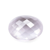 PINK AMETHYST CHECKER OVAL CAB 11X8MM 2.77 Cts.