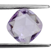 PINK AMETHYST ROSE CUT BRIOLETTE CUSHION 10MM 3.28 Cts.