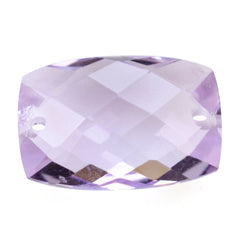 PINK AMETHYST BRIOLETTE CUSHION (FULL DRILL TWO HOLE) 12X8MM 3.28 Cts.
