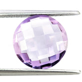PINK AMETHYST BRIOLETTE ROUND 12MM 4.35 Cts.
