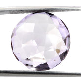 PINK AMETHYST BRIOLETTE ROUND 14MM 7.32 Cts.