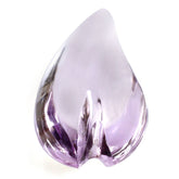 PINK AMETHYST LENTIL FANCY HEART (HALF DRILL) 18.50X9MM 4.19 Cts.