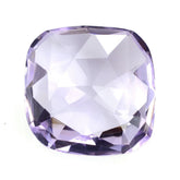 PINK AMETHYST ROSE CUT BRIOLETTE CUSHION 13MM 6.77 Cts.
