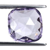 PINK AMETHYST ROSE CUT BRIOLETTE CUSHION 13MM 6.77 Cts.