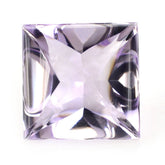 PINK AMETHYST BUFFTOP PRINCESS CUT SQUARE 12MM 7.88 Cts.