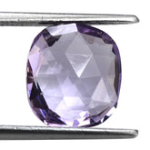 PINK AMETHYST ROSE CUT BRIOLETTE CUSHION 12X11.50MM 5.10 Cts.