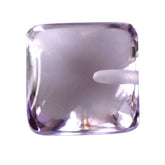 PINK AMETHYST LENTIL CUSHION (HALF DRILL 1.00MM) 10MM 5.25 Cts.