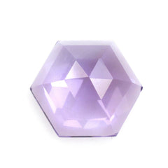 PINK AMETHYST STEP HEXAGON CAB 8MM 1.90 Cts.