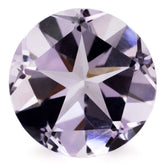 PINK AMETHYST PENTAGON ROUND WITH STAR CUT BACK (DES#44) 15MM 10.81 Cts.