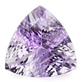 PINK AMETHYST LONG STEP CONCAVE TRILLION (DES#85) 15MM 9.50 Cts.