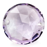 PINK AMETHYST ROSE CUT BRIOLETTE ROUND WITH TWO HOLE (FULL DRILL) (DES#63) 16MM 10.71 Cts.