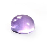 PINK AMETHYST PLAIN ROUND CAB (FROSTED BOTTOM)(DARK)(CLEAN) 15.00X15.00 MM 13.81 Cts.