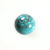 PERUVIAN BLUE OPAL (OPALINA) PLAIN ROUND CAB 7.00X7.00 MM 1.31 CTS