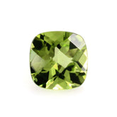 PERIDOT CHECKER CUT CUSHION (SI) 6MM 1.13 Cts.