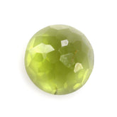 PERIDOT IRREGULAR FACETED ROUND CAB (SI/OILY) 9MM 3.00 Cts.