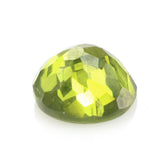 PERIDOT IRREGULAR FACETED ROUND CAB (SI/OILY) 9MM 3.00 Cts.