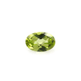 PERIDOT CHECKER CUT OVAL CAB (TOP/CLEAN) 6X4MM 0.48 Cts.