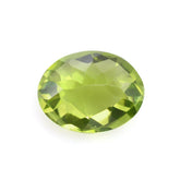 PERIDOT CHECKER CUT OVAL (TOP) 9X7MM 2.38 Cts.
