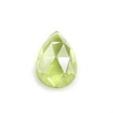 PERIDOT ROSE CUT PEAR CAB (TOP) 7X5MM 0.72 Cts.