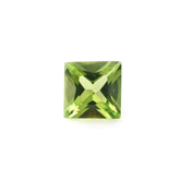 PERIDOT PRINCESS CUT SQUARE (SI) 5MM 0.60 Cts.