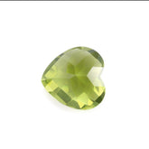 PERIDOT CHECKER CUT HEART (GREEN/SI) 7MM 1.40 Cts.