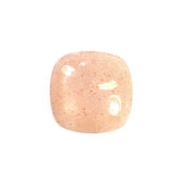 PEACH MOONSTONE PLAIN LENTIL CUSHION 8X8MM 2.02 Cts.