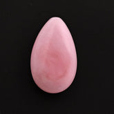PINK OPAL LENTIL PEAR (HALF DRILL) 20X12MM 8.28 Cts.